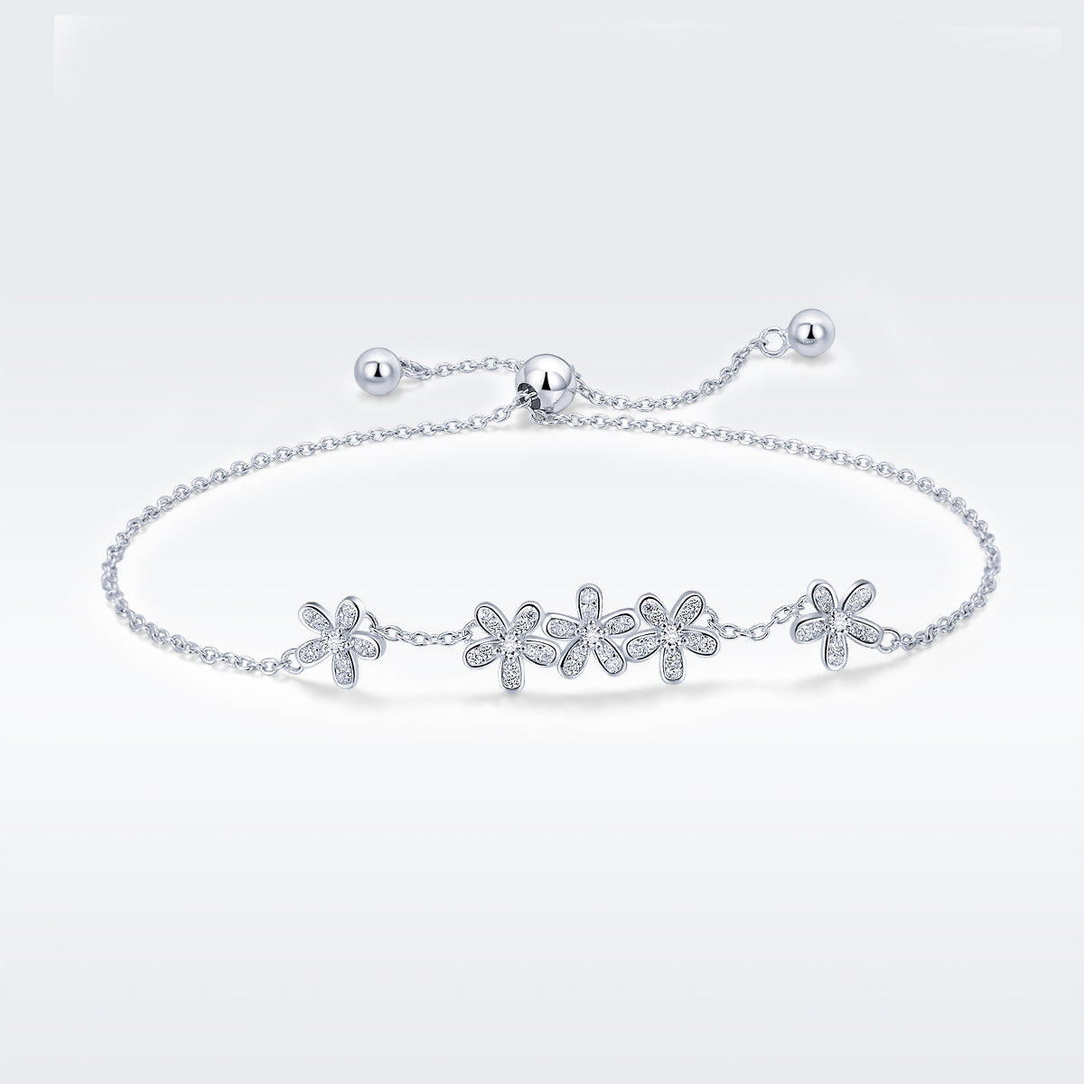 925 Sterling Silver Bracelet 22cm for Women