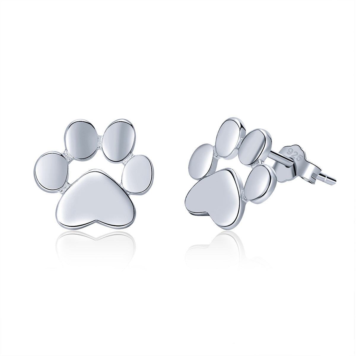 925 Sterling Silver Platinum Plated Earrings for Women