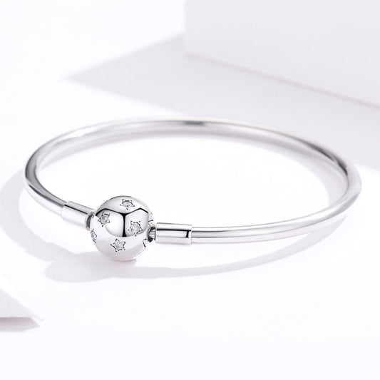 925 Sterling Silver Adjustable Bracelet Style Nan Size 17cm for Men