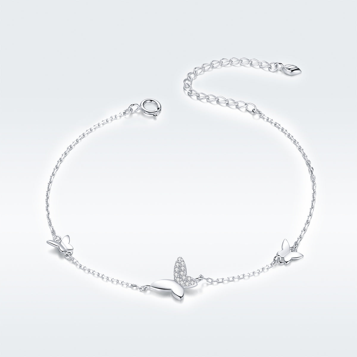925 Sterling Silver Pavé Setting CZ Bracelet for Women