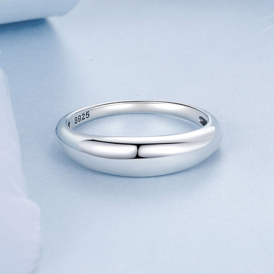 Anillo de plata de ley 925 oxidada talla 6.0 para mujer