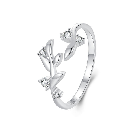 925 Sterling Silver Pave Setting CZ 1.5mm Ring