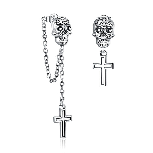 S925 Sterling Silver Oxidized Earrings for Women - view 2