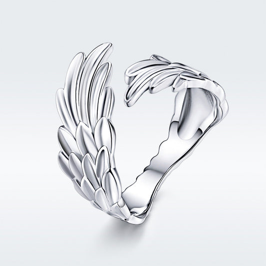 Anillo de plata de ley 925 de 0,3 cm de ancho para mujer