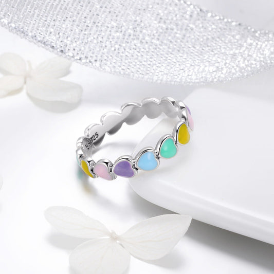 Anillo de plata de ley 925, talla 5.0
