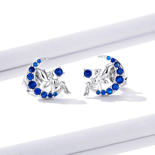 925 Sterling Silver Plated Platinum Pavé Setting CZ Earrings - view 2