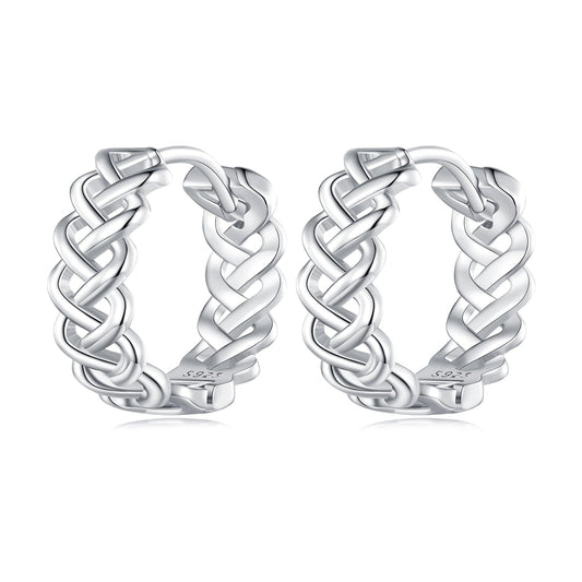 925 Sterling Silver Earrings with Platinum Plating for Women