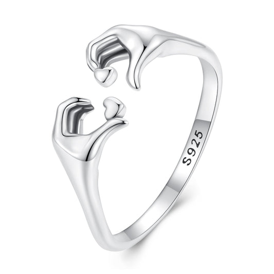 Anillo de plata oxidada S925 de 0,17 cm