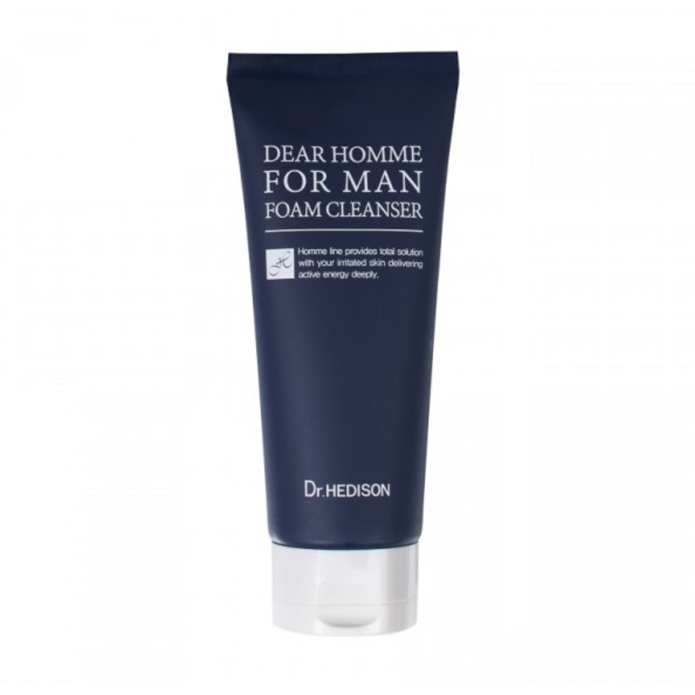 Dr. Hedison, Dear Homme, Aloe Vera, Soothing, Cleansing Foam, 140 ml