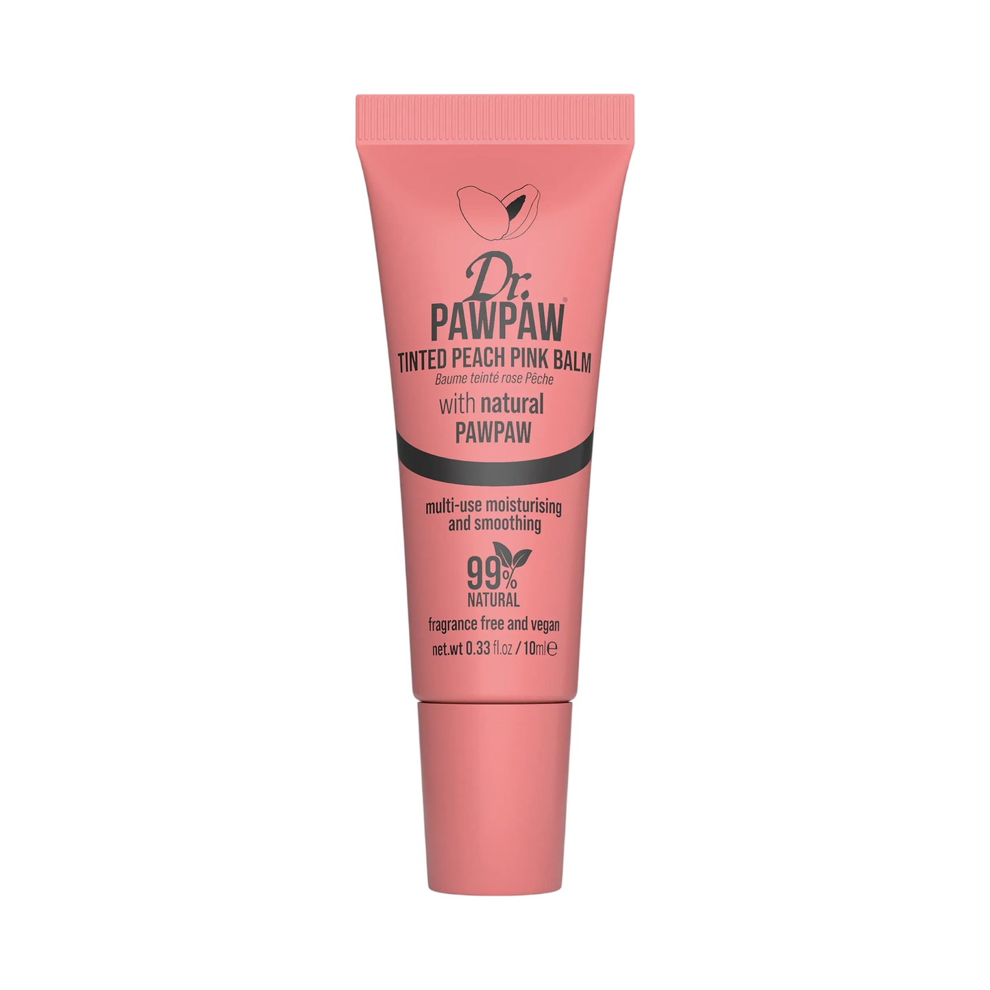 Dr. PawPaw, Multipurpose, Lip & Cheek Balm 2-In-1, Pink Peach, 10 ml