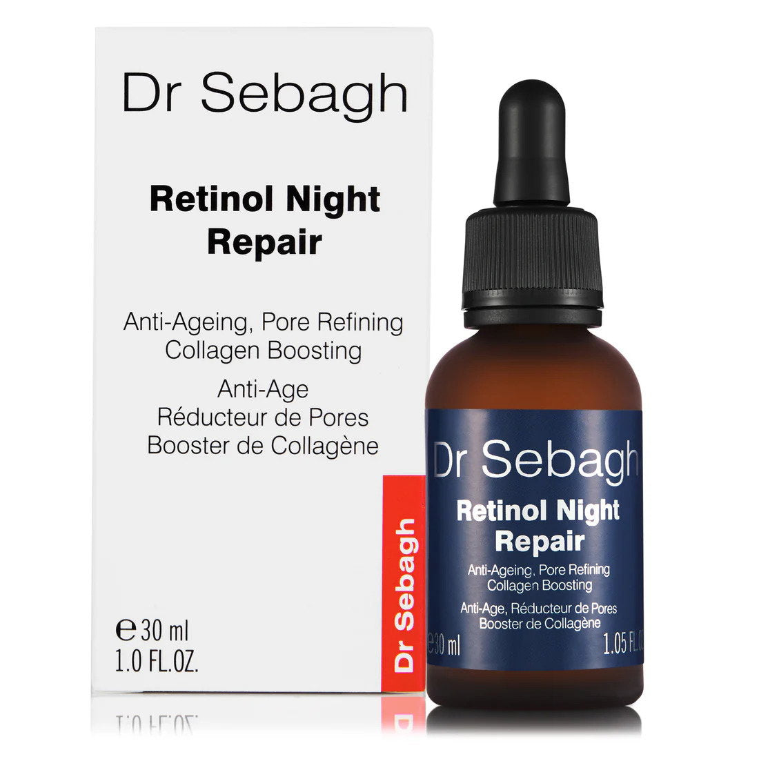 Dr Sebagh, Retinol Night Repair, Hyaluronic Acid, Anti-Ageing, Night, Serum, For Face, 30 ml