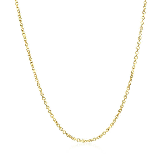 Cadena de eslabones tipo cable Forsantina Lite de oro amarillo de 14k y 1.5mm