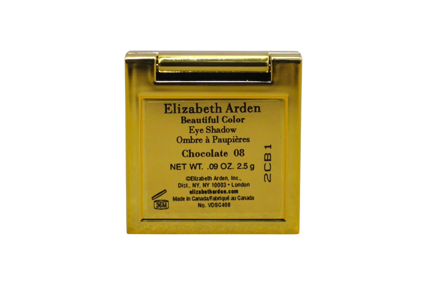 Elizabeth Arden, Beautiful Color Mono, Eyeshadow Powder, 08, Chocolate, 1 Shade, 2.5 g