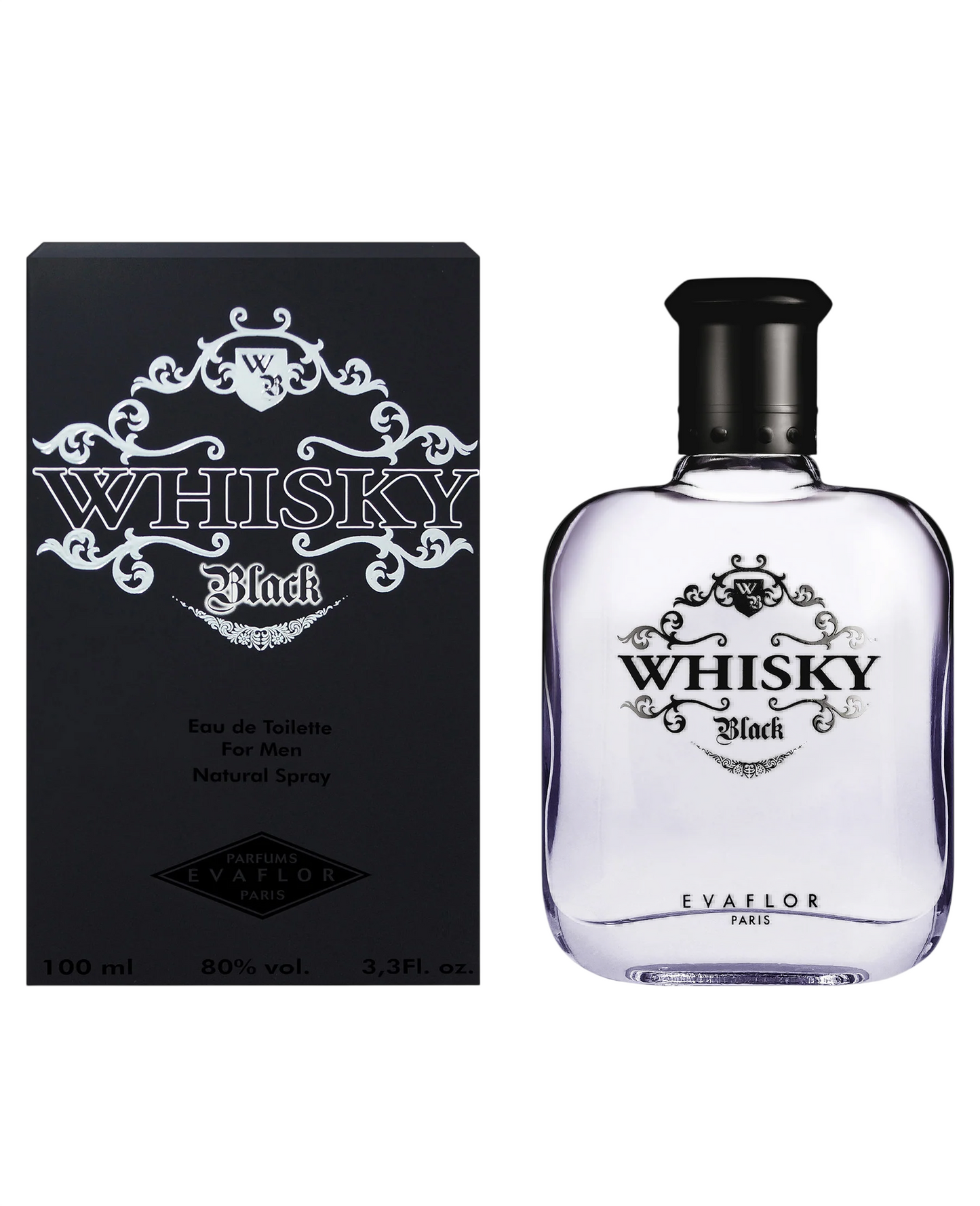 Evaflor, Whisky Black, Eau De Toilette, For Men, 100 ml