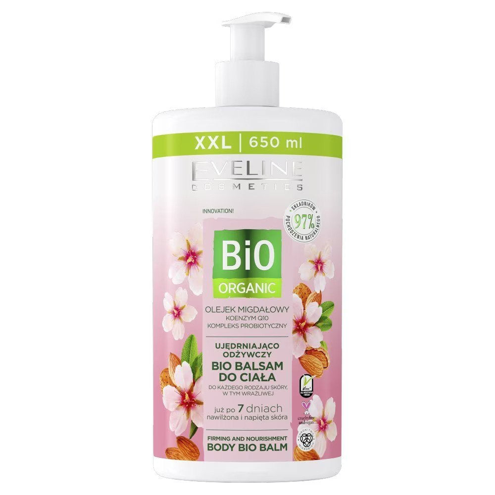 Eveline Cosmetics, Bio Organic, Firm & Moisturizer, Body Balm, 650 ml *Tester