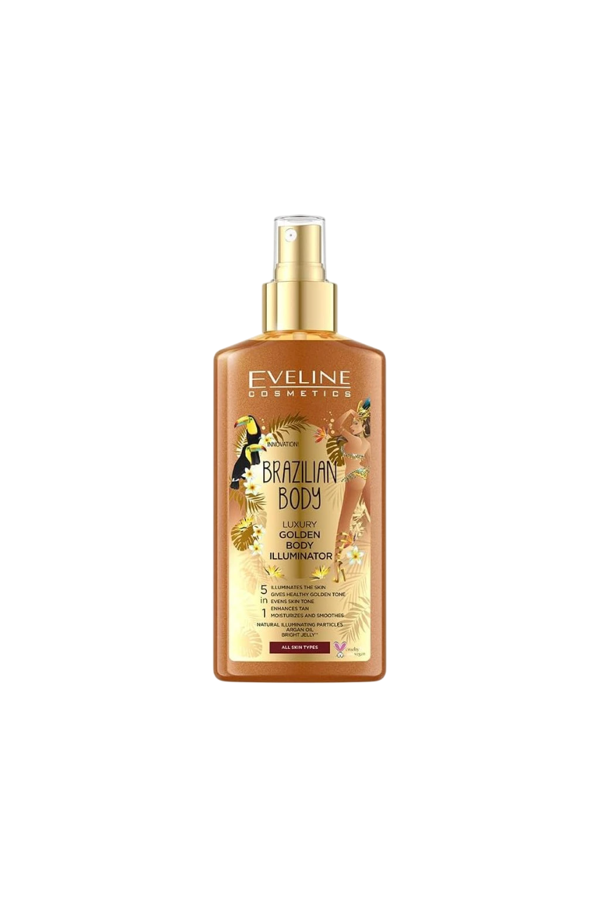 Eveline Cosmetics, Brazilian Body, Illuminating, Body Spray, Exotic, 150 ml