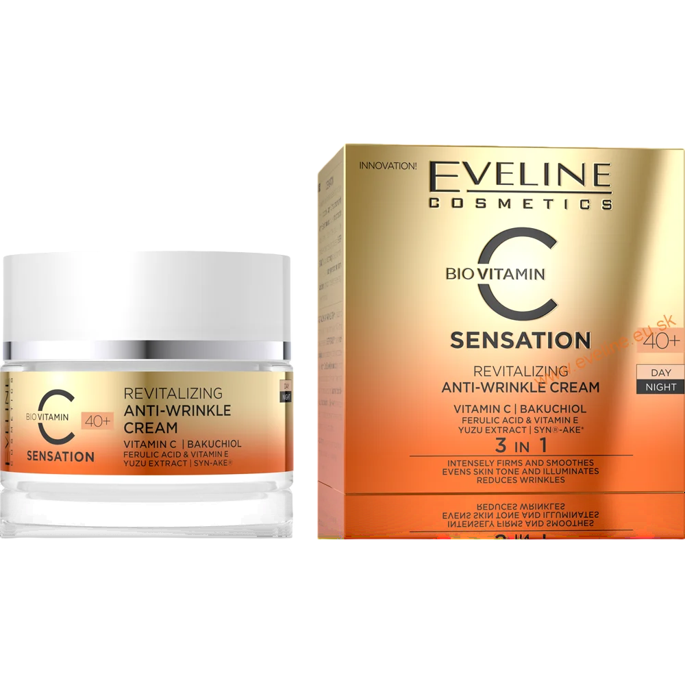Eveline Cosmetics, C Sensation, Anti-Wrinkle, Day & Night, Cream, For Face, 50 ml