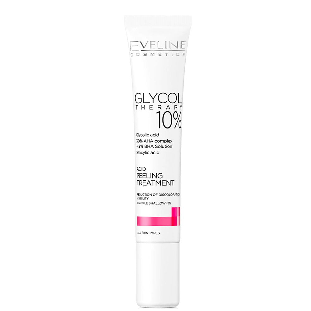 Eveline Cosmetics, Glycol Theraphy, Glycolic Acid, Cleansing & Exfoliation, Peeling Gel, 20 ml *Tester