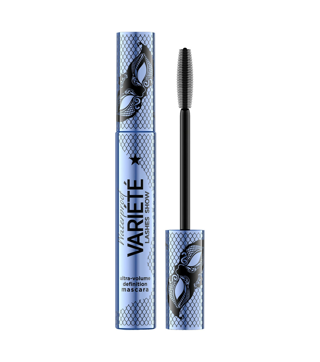 Eveline Cosmetics, Variete, Waterproof, Volume, Mascara, Intense Black, 10 ml