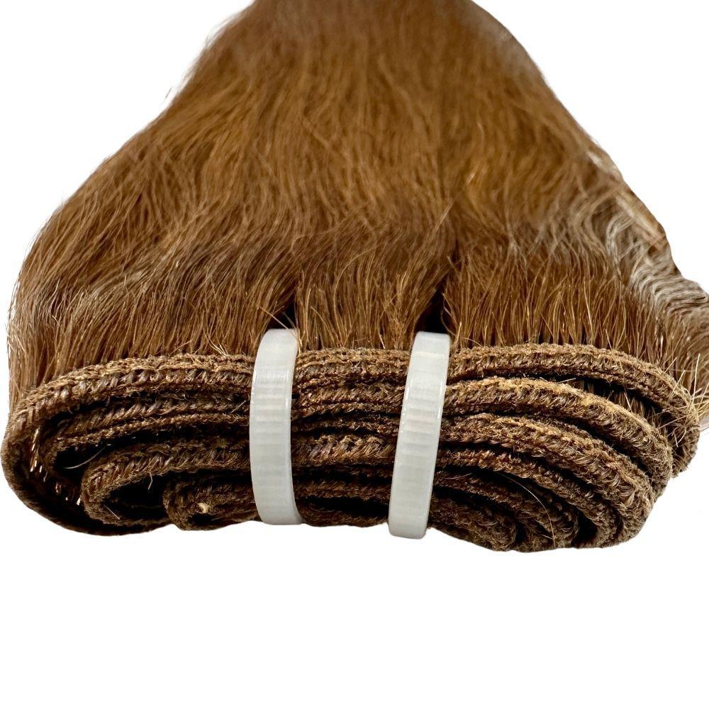 Raw Medium Brown Straight 100% Human Hair Bundles Luxegan