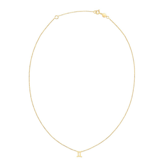 14K Yellow Gold Gemini Necklace