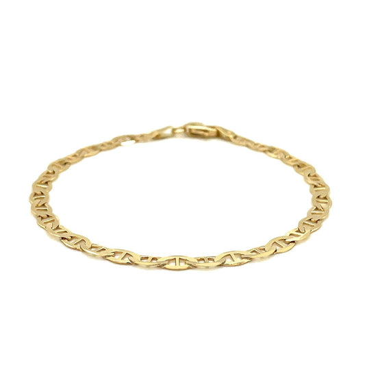 Pulsera de eslabones Mariner de oro amarillo de 10k y 4.5mm