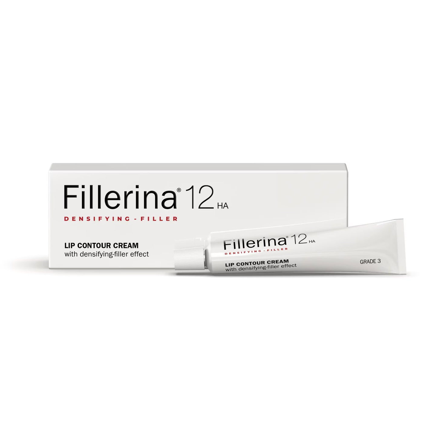Labo Cosprophar Suisse, Fillerina 12HA Densifying Filler Grade 3, Hydrate & Firm, Cream, For Lips Contour, 15 ml