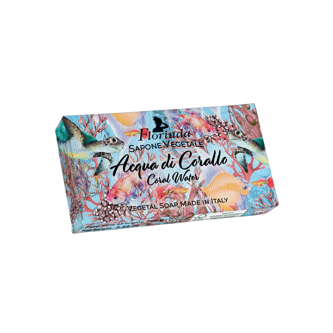 Florinda, Coral Water, Hydrating, Scented Soap Bar , Body, 100 g