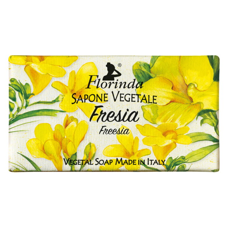 Florinda, Freesia, Vegan & Cruelty-Free, Cleansing & Softening, Floral, Scented Soap Bar, Body & Hands, 100 g