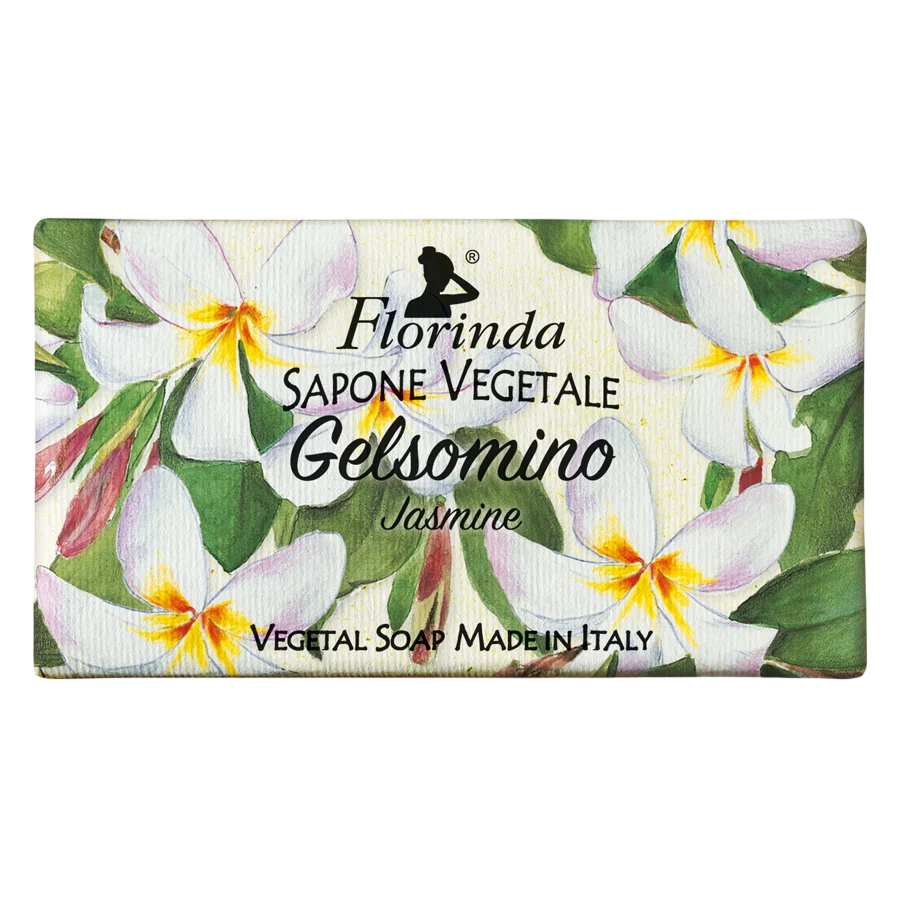 Florinda, Jasmine, Vegan, Hydrating & Cleansing, Floral, Scented Soap Bar , Body, 100 g
