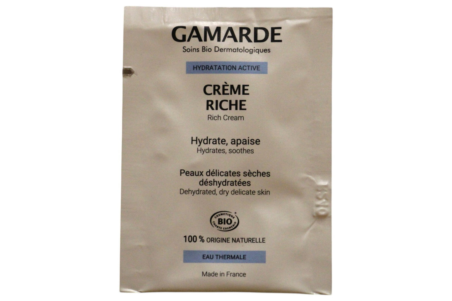 Gamarde, Gamarde, Bio, Hydrating, Cream, For Face, 3 ml *Sample