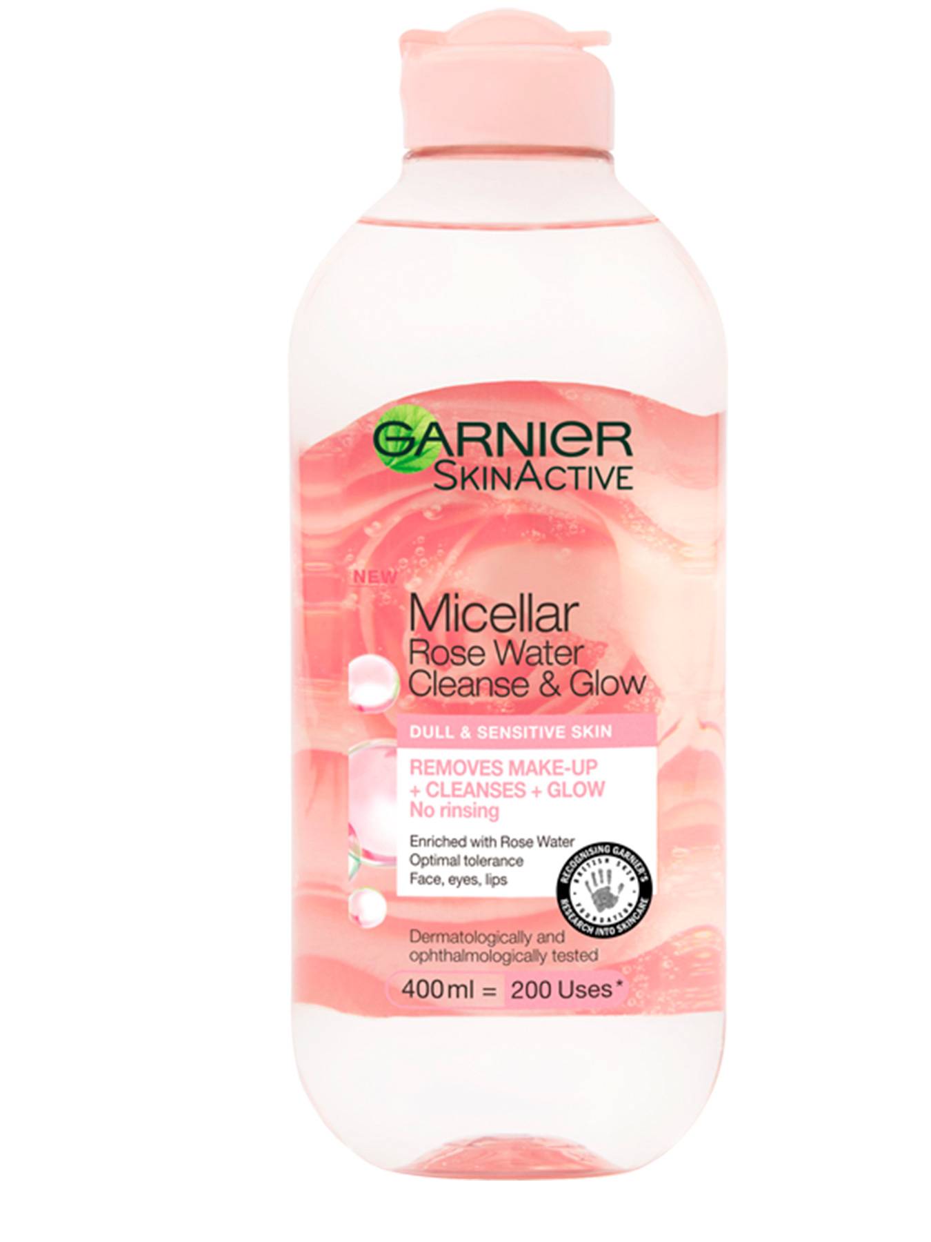 Garnier, Rose Glow, Eliminates Impurities, Micellar Water, For All Skin Types, 400 ml