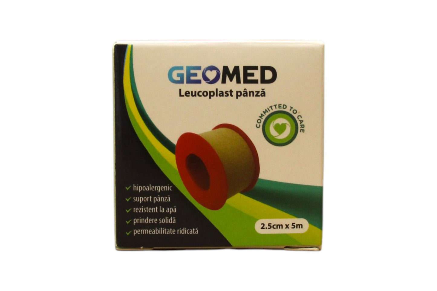 Geomed, Geomed, Leukoplast, Textile, 2.5 cm x 5 m