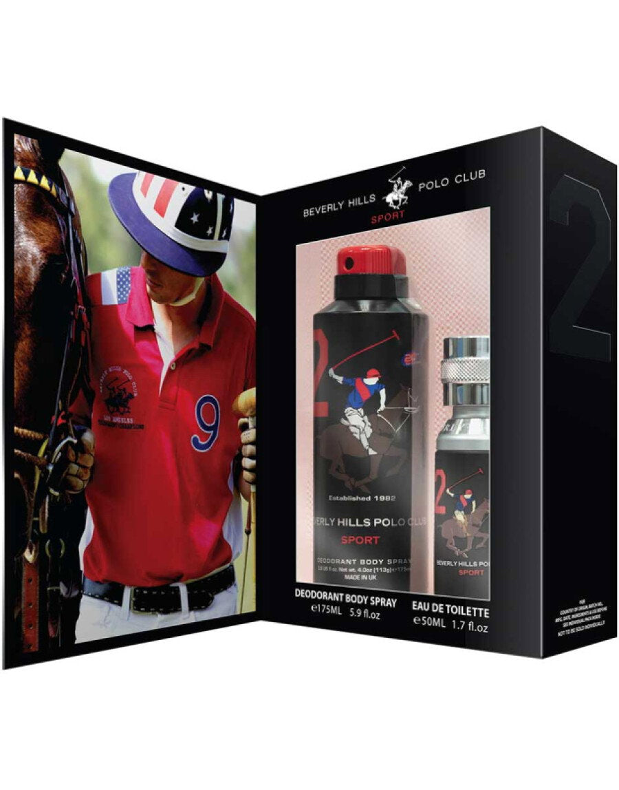 Gift Set Beverly Hills Polo Club: 1982 - Sport 2, Eau De Toilette, For Men, 50 ml + 1982 - Sport 2