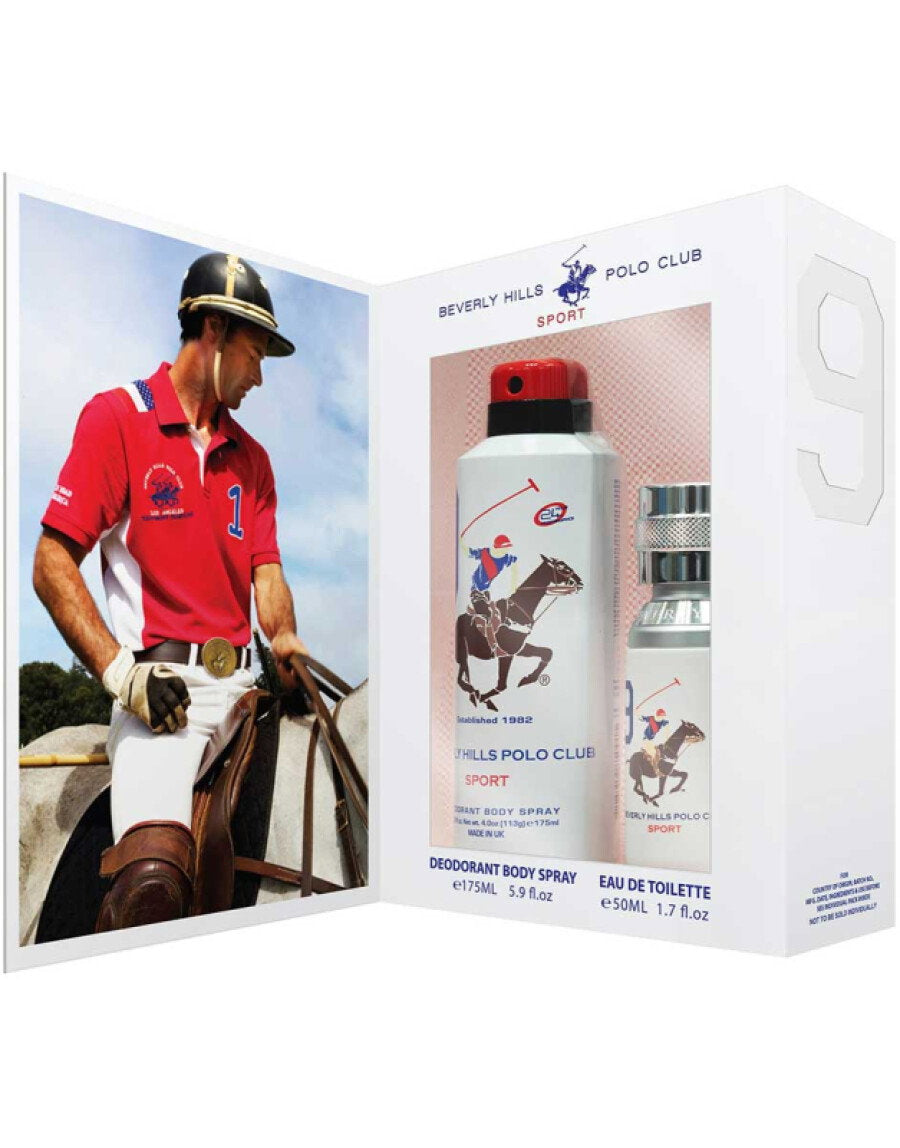 Gift Set Beverly Hills Polo Club: 1982 - Sport 8, Eau De Toilette, For Men, 50 ml + 1982 - Sport 9