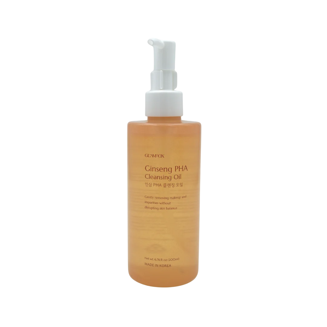 Glamfox, Ginseng, PHA, Eliminates Impurities, Cleansing Oil, For Face, 200 ml
