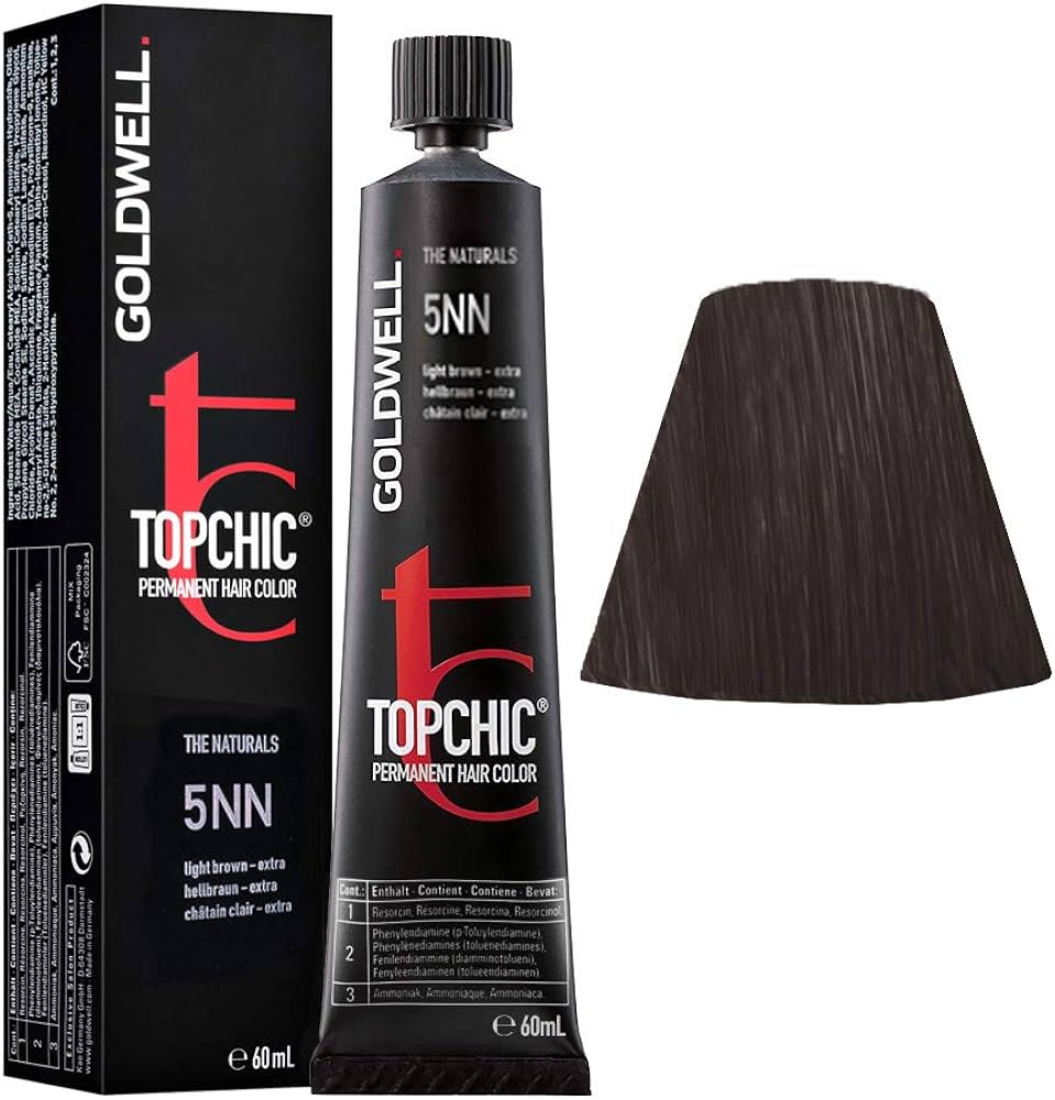 Goldwell, TopChic, Permanent Hair Dye, 5NN Light Brown Extra, 60 ml