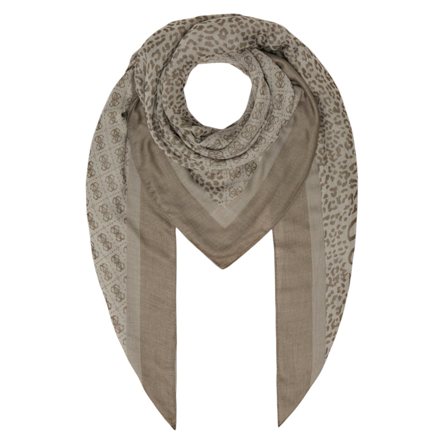 Guess, Animalier, Textile Scarf, 4G Logo, AW8853 POL03, 135 x 135 cm, For Women
