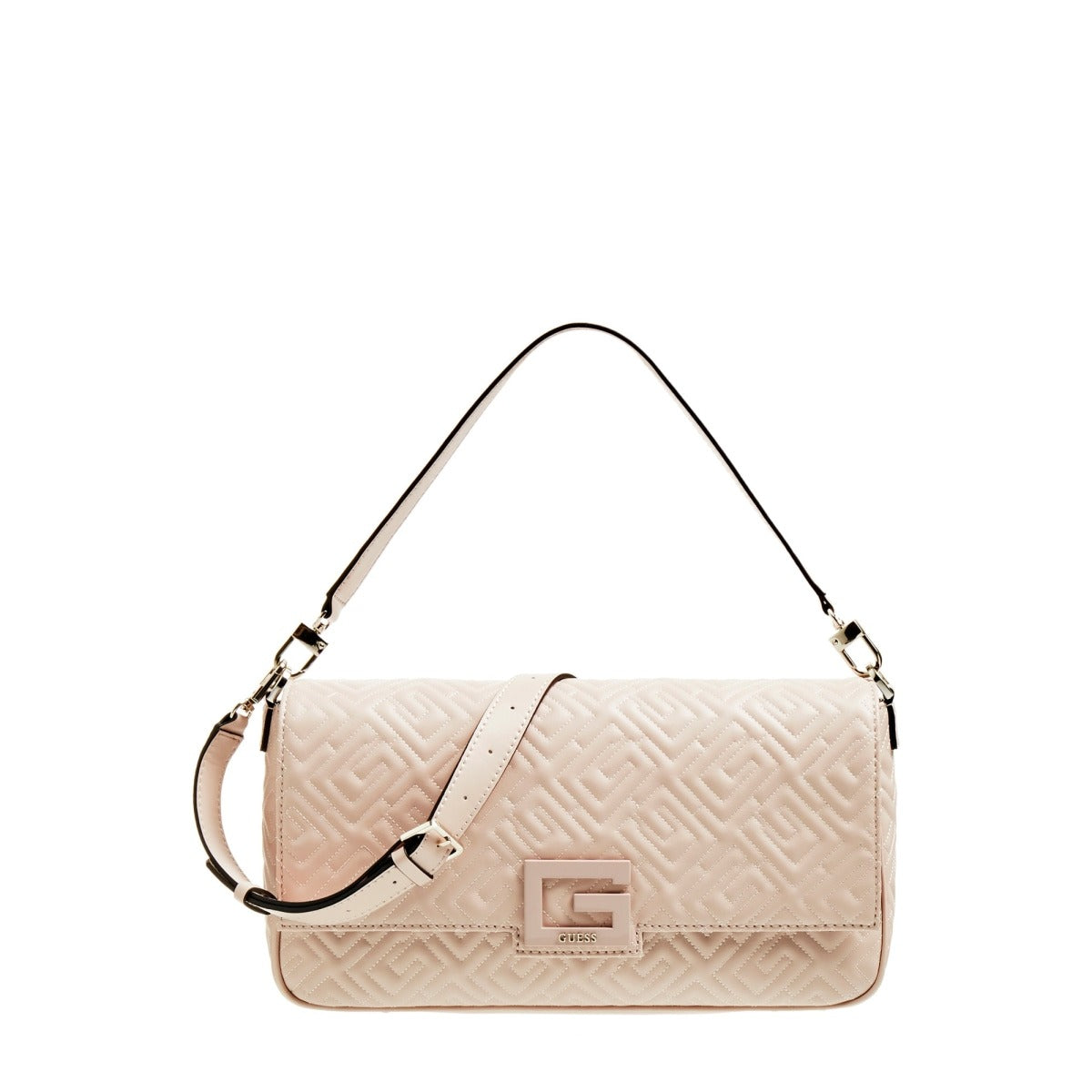 Guess, Brightside, Polyurethane, Textile Bag, Shoulder Bag, Rosewood, For Women