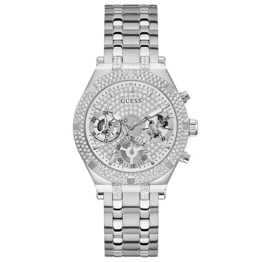 Guess de mujer multifunción tono plateado