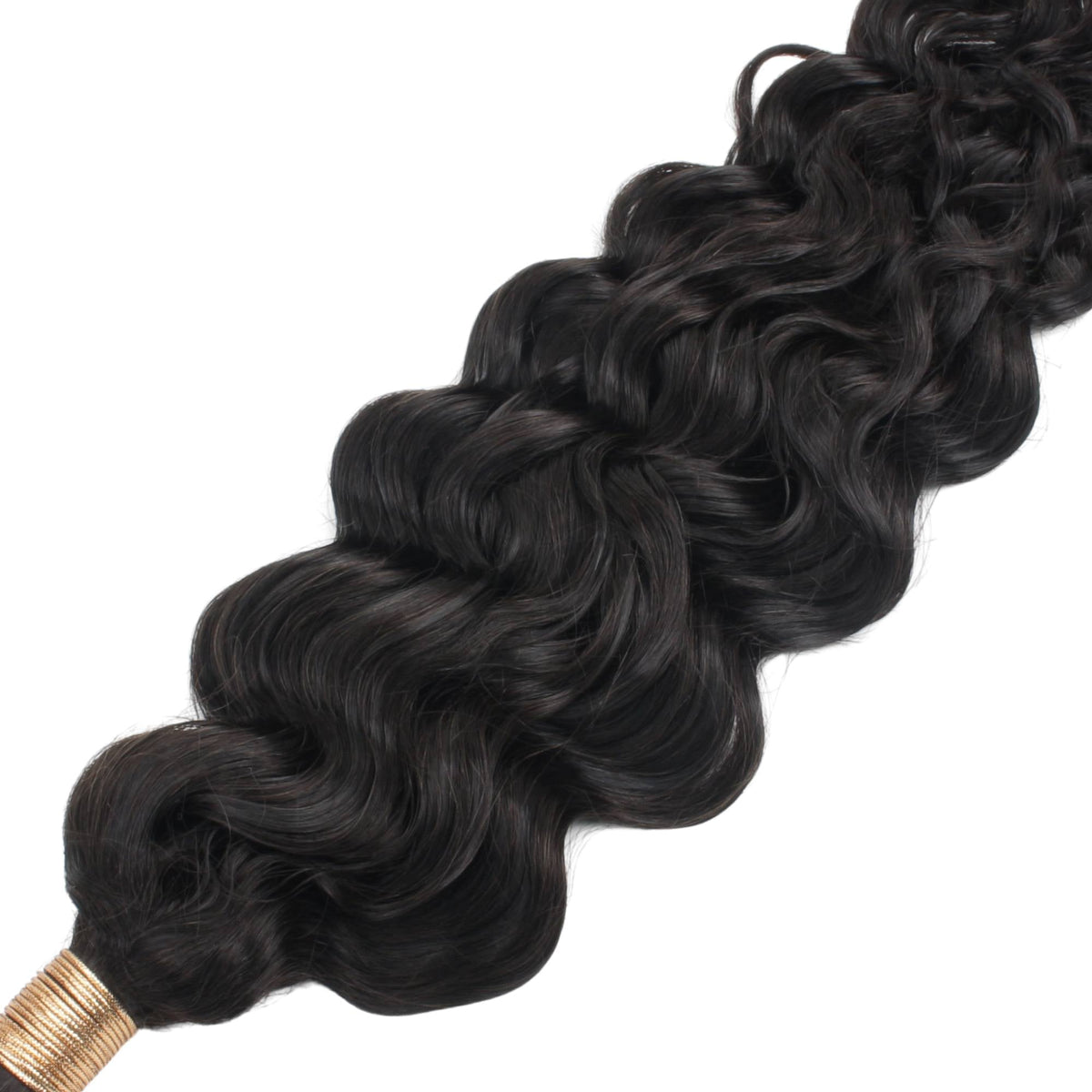 Beach Wave Bulk 100% Human Braiding Hair Luxegan