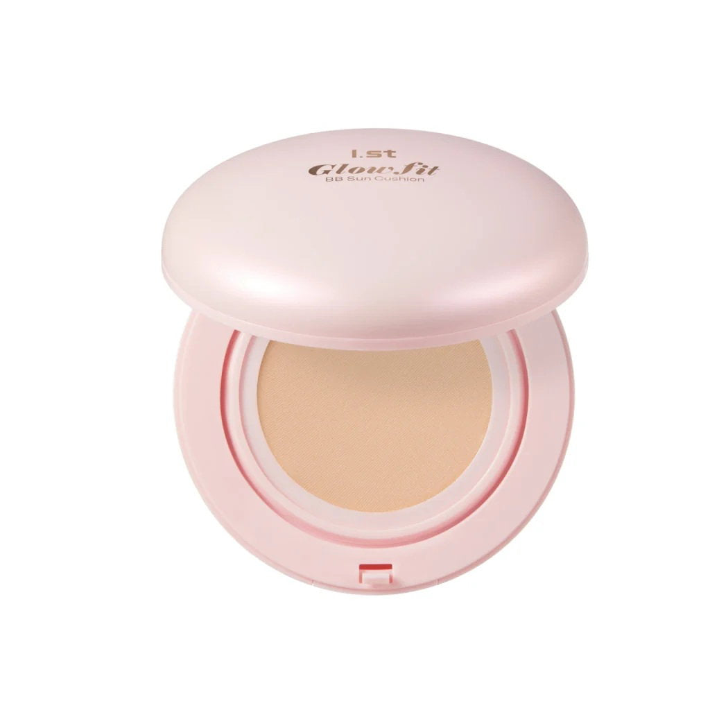 I.ST, Glow Fit BB Sun Cushion, Illuminating & Natural Glow, BB Compact Cream, 02, Natural, SPF 50, 12 g