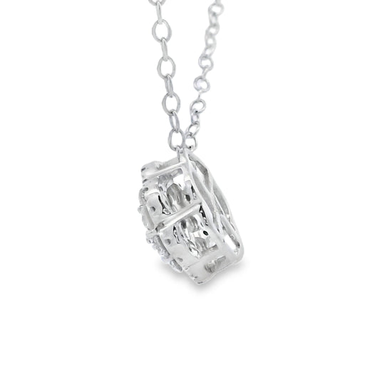Colgantes de moda de diamante de 0,25 ct Oro blanco de 10 KT