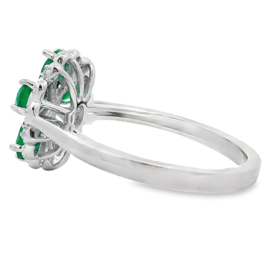 Anillo de Zirconia Esmeralda de 1.03ct Plata Esterlina