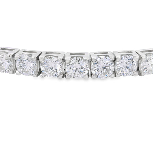 Pulsera tenis de plata esterlina con diamantes de laboratorio