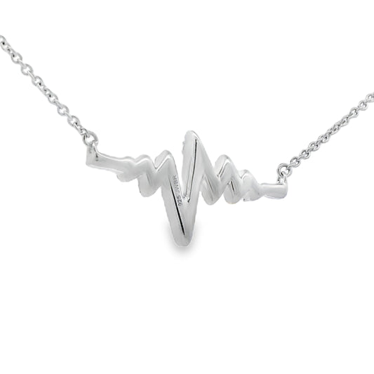 Colgantes de moda con diamante de 0,17 ct, plata de ley