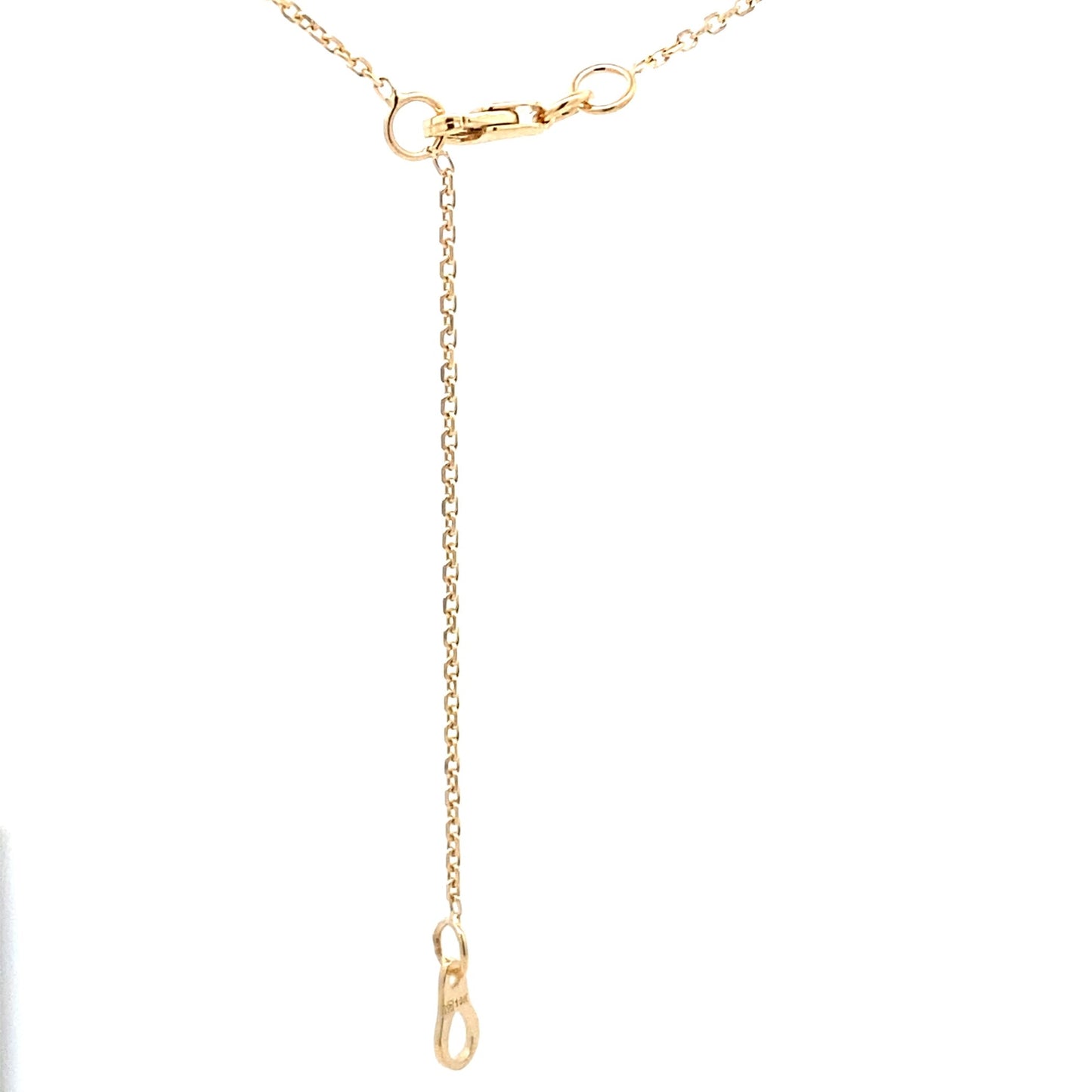 Colgantes de moda de rubí y diamante de .73 ct en oro amarillo de 10 kt