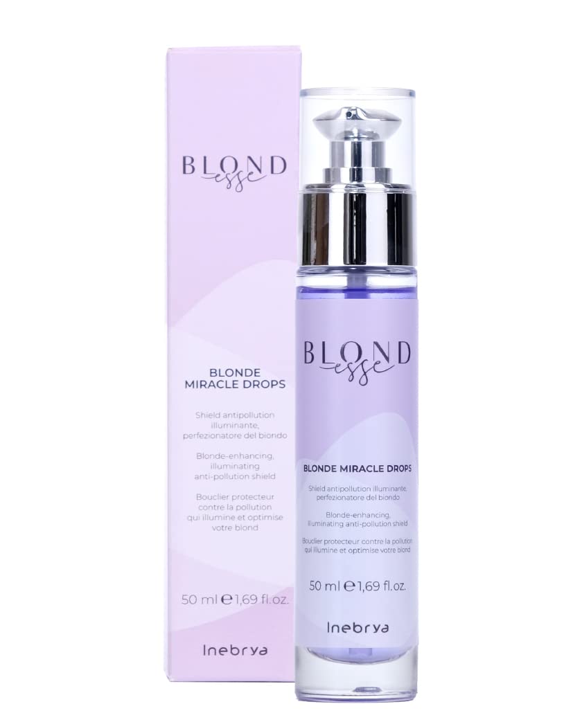 Inebrya, Blonde Miracle Drops, Hair Serum, For Neutralisation Of Yellow Tones, 50 ml
