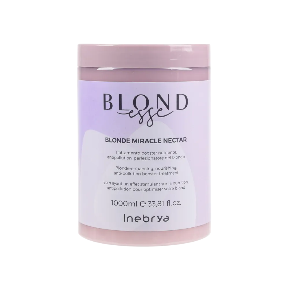 Inebrya, Blonde Miracle Nectar, Hair Treatment Cream Mask, Color Enhancing, 1000 ml
