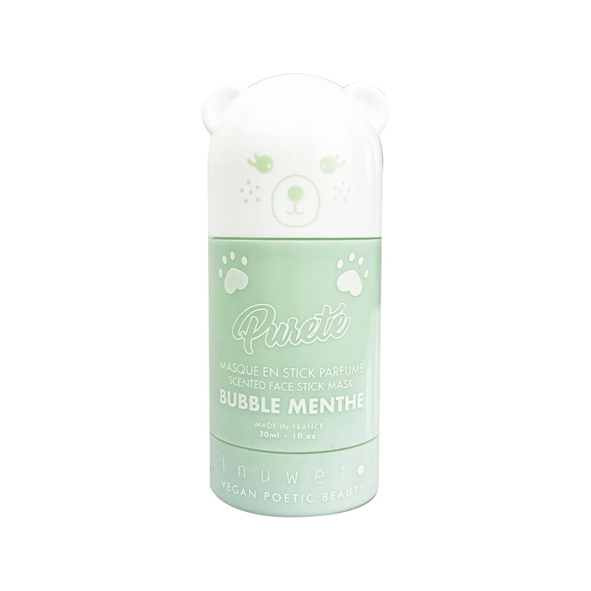 Inuwet, Sweet Mint, Purifying & Detoxifying, Vegan & Natural Ingredients, Stick Mask, Face, 30 ml